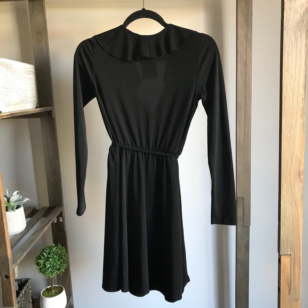 Divided Black Long Sleeve Ruffled Dress NWT - Picture 4 of 6
